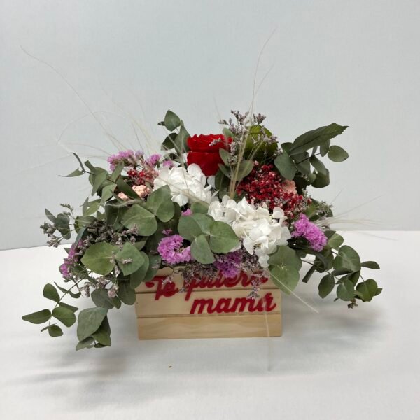 caja madera mamá