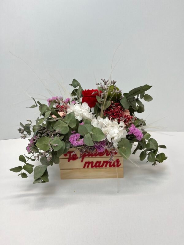 caja madera mamá